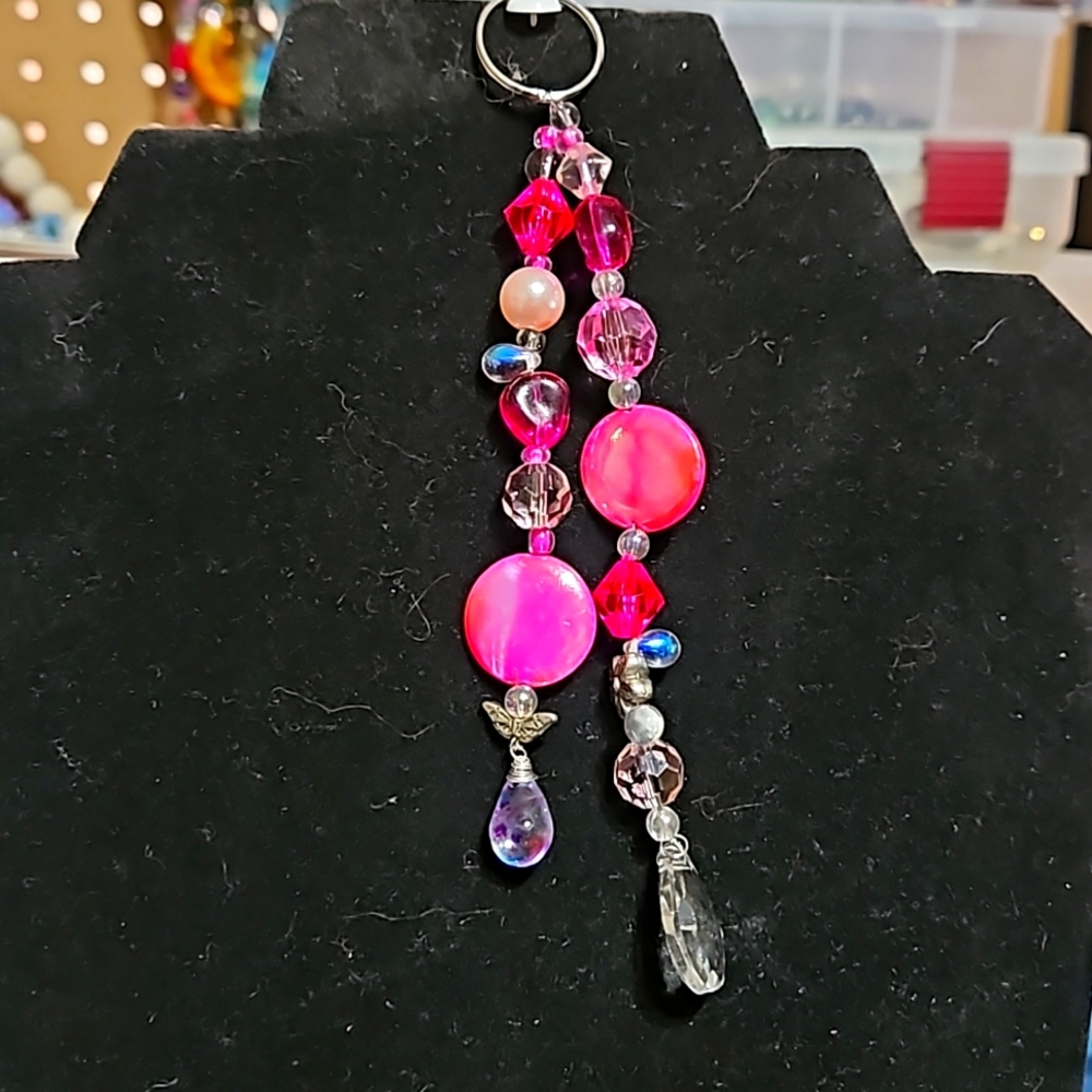 Hot pink  car charm